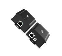 Geavonyg Convertisseur Power Over Ethernet Robuste 48V À 24V 3A Boîtier Métallique Gigabit Transmission De Données pour Accessoires D'installation De Caméra Séparateur Poe Gigabit