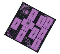 Geavonyg Couvertures De Table Divination en Tissu Lecture Tarots Mystiques Papillons Et Fleurs pour Les Méditations Divination Et Les Tapis Tarot en Flanelle Résistants À l'usure du Yoga