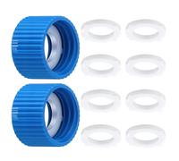 Geavonyg De Couplage Filtre À Eau 2 Pièces Raccords Nettoyage Filtration avec Joints D'étanchéité Adaptateur Universel en Silicone Adaptateur d'eau À Connexion Rapide