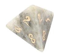 Geavonyg Dés De Pierres Précieuses Naturelles Multi-facettes Différentes Tailles Numéro Numérique pour Jouets Éducatifs Bricolage Jeu Société Jeu Rôle Numérique Polyédrique Multi Face