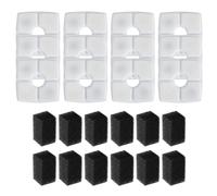 Geavonyg Distributeur d'eau Efficace pour Animaux De Compagnie Filtres Remplacement Et Ensemble Mousse La Purification des Fontaines Système Filtration 4/8/12 Pièces Animaux Compagnie