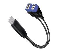 Geavonyg Double Adaptateur De Séparateur USB Femelle USB pour Mâle pour Le Données Et L'extension Power Power Charging Cord Splittez