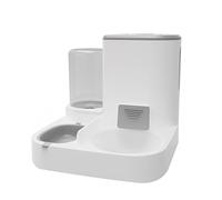 Geavonyg Eau Et Nourriture pour Chat Bol d'alimentation Automatique Double Bols Base Antidérapante Distributeur 'Eau Animaux De Compagnie Outils 'Alimentation Chat Mangeoire Chats Chiens