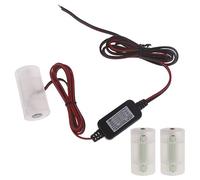 Geavonyg Éliminateur De Piles Alcalines Universel 4.5V LR14 C Câble d'alimentation À 2 Broches 3 Pièces Adaptateur De Remplacement 4.5V Câble Éliminateur