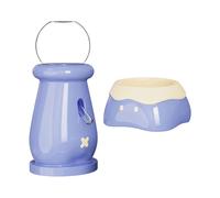 Geavonyg Ensemble Bol d'alimentation Et Distributeur 'Eau en Céramique pour Hamster Conception Anti-déversement Chinchillas Accessoires 'Alimentation Et 'arrosage Mangeoire Petits Animaux