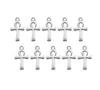 Geavonyg Ensemble De 10pcs Collier De Crêpe Religieux Classique Pendant Elegant Allant Bijoux Accessoires pour Hommes Femmes Religieuses Jewelry Pendant