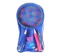 Geavonyg Ensemble De 2 Raquettes Badminton pour avec Transport Garçons Filles Raquettes Légères Débutant Raquette Jouet Sport Raquette avec Volants