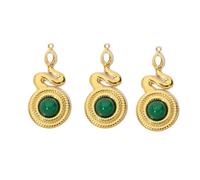 Geavonyg Ensemble De 3 Pendentifs Animaux Collier Accessoires Artisanaux Bijoux Idéal pour Les Bijoux Uniques Et Les Projets Artisanaux