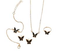 Geavonyg Ensemble De Bijoux Papillon Élégant Avec Des Bouges Assorties Charmage Parfaits Pour Les Déplacements Quotidiens Et Occasions Spéciales Collier Minimaliste Pour Femmes