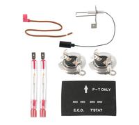 Geavonyg Ensemble De Commutateurs Déclenchement Thermique avec Électrode D'allumage Protection Contre La Surchauffe Et Les Surintensités Fixation Rapide pour Chauffe-Eau Kit Disjoncteur Thermique