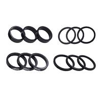 Geavonyg Entretoise De Casque pour Vélo 4 Tailles Kit D'entretoises Casque Tige Route en Métal pour 1-1/8 Pouces 2mm 3mm 5mm 10mm Entretoises Guidon