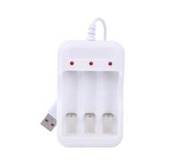 Geavonyg Et 3A Battery Charging Adapter 3Ch Dock Holder Stand avec Fonction Rapide Et Compatibilité USB avec Indicateur LED