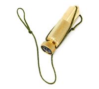 Geavonyg Étui De Boussole en Laiton Massif Boussole Portable d'urgence Étanche pour Les Amateurs Randonnée Organisateurs D'outils Randonnée Polyvalents