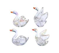 Geavonyg Figurines d ' oies Minis décor Jouet étanche Ensemble de Jeu poupée Miniature Figurines de Jardin décoration de gâteau fêtes faveur Minis Figurines en résine