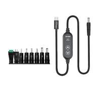 Geavonyg Fil De Réglage Puissance Intelligent Alimentation Rapide 100W pour Ordinateurs Portables USB Type C À DC5 5 Mm 5V-20V Sortie Variable Chargement pour Ordinateur Portable avec Type C