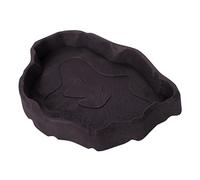 Geavonyg Food Bowl Food Plat d'eau Barbu Dragon Alimentant Le Ver en Plastique pour Les Aoles Turtles Worm Plat