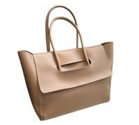 Geavonyg Fourre-tout En PU Pochette Surdimensionnée Élégante Pour Avec Capacité Dames Polyvalent Le Bureau L'école Et Les Voyages Vintage Pratique Le Bureau Et L'école