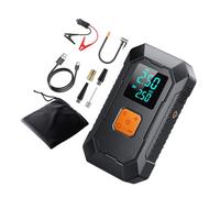 Geavonyg Gonfleur De Pneu Électrique avec Écran LCD pour Pneus Automobiles Compresseur De Puissance À Batterie Rechargeable avec LED Compresseur d'air Portable USB C Multi-appareils
