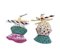 Geavonyg Hamster Mâches Jouet Sola De Nourriture Gâteau Gâteau À L'oiseau Déchiqueté Doux Mâcher pour Conure Mâchez pour Mâter Les Perruches