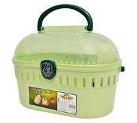 Geavonyg Hamster Transparent Transportant pour Étui Taille Petits Animaux Dragon Barbu Portable Respirant Cochon d'Inde Voiture Hérisson Transporteur De Voyage