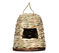 Geavonyg Hummingbird Houses Hand Woven Pail Bird Nest Hanging pour De Petits Perroquets Éclos Que Nesting Garden Décor Paille Paille Hurg