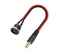 Geavonyg Installation Facile DC5525 PLIGS Hommes Câble Adaptateur Fileté De À Féminin pour Les Projets Électroniques Câble Adaptateur De 20 Cm