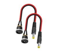 Geavonyg Installation Facile DC5525 PLIGS Hommes Câble Adaptateur Fileté De À Féminin pour Les Projets Électroniques Câble Adaptateur De 20 Cm