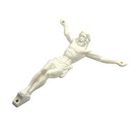 Geavonyg Jésus Cross Figurine Pendant Catholic Art Ornements Artisanat Fournitures pour Le Mariage Party Background Jésus Cross Figurine