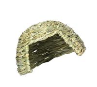 Geavonyg Lapins Cachés De La Maison Paille La Maison Paille pour Petits Cachettes Chaudes Animaux Compagnie Cage Hamsters Cacheways Cave Abri