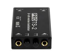 Geavonyg Le Filtre Isolateur De Bruit avec Anneaux Terre 6.5mm Élimine Le Bourdonnement pour Les Systèmes Sonores Voiture Éliminateurs D'isolateur Stéréo Domestique