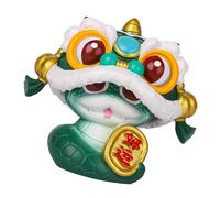 Geavonyg Lions Décoratifs Dance Snake Resins Figurine Ornement pour Inviter La Chance Et La Croissance Financière dans Votre Richesse Votre Symbole De De