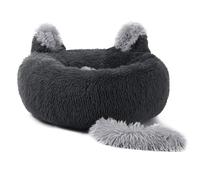 Geavonyg Lit pour Animaux De Compagnie avec Oreilles Lapin Coussin Doux Et en Fourrure Panier Antidérapant Chien Canapé Oreilles Lapin Nid Queue Lits Animaux Compagnie Chats
