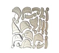 Geavonyg Metal Die Cuts Christmas Hat Cutting Dies Pochans Modèle De Coupe pour Le Scrapbooking Album Carte en Papier Enveloppement Metal Die Couts pour La Fabrication De Cartes