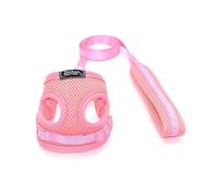 Geavonyg Mode Chiens Harnais Laisse Réglable Poitrine pour Animaux De Compagnie Corde Traction Respirant Maille Tissu Conception Chat Mène Fournitures pour Animaux Compagnie Sangle Sangle Harnais