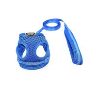 Geavonyg Mode Chiens Harnais Laisse Réglable Poitrine pour Animaux De Compagnie Corde Traction Respirant Maille Tissu Conception Chat Mène Fournitures pour Animaux Compagnie Sangle Sangle Harnais