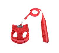 Geavonyg Mode Chiens Harnais Laisse Réglable Poitrine pour Animaux De Compagnie Corde Traction Respirant Maille Tissu Conception Chat Mène Fournitures pour Animaux Compagnie Sangle Sangle Harnais
