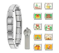 Geavonyg Modules De Uniques Pièces Pendentif Rétro Fait À La Main Liens Charme en Acier Inoxydable Pendentif pour Assemblage Composants D'accessoires Mode