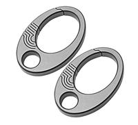 Geavonyg Mousqueton De Durabilité pour Porte-clés 2 Pièces pour Le Camping en Plein Air Et Porte-clés Utilitaire Essentiel