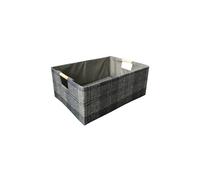 Geavonyg Panier De Rangement Pliable en Coton avec Poignées Renforcées pour Les Essentiels Voyage Et L'organisation La Chambre À Coucher du Bureau Et L'organisation Organisateurs Linge Polyvalents