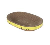 Geavonyg Papier Ondulé De Forme Ovale Gardes À Gratter Les Produits Claw Scraper Produits Scratch Meubles Pet Protect Scratcher Mat Cardboard Lounge Lounge pour Les Chats Intérieurs Protéger Le