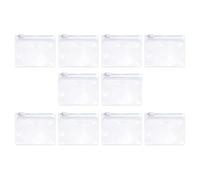 Geavonyg Paquet De 10 Sachets À Fermeture Éclair Portables pour La Médecine Et Les Pilules Voyage des Sacs De Transparence Conviviaux pour Une Identification Facile