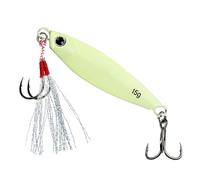 Geavonyg Pêche Jigging Crochet Spinner Appâts Luminaisment Appâts Artificiels Lours De Coulée Coulée Farine Folie À La Cuillère Facile À Utiliser Accessoire d'eau Salée