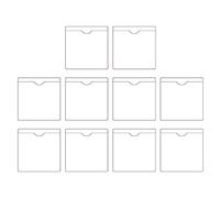 Geavonyg Permis De Pare-Brise D'auto-adhésif Permis Carte Transparent Notes Couvrer La Poche 10pack Document Adhésif Transparent Pouches en Plastique