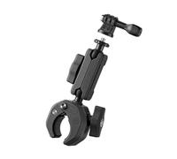Geavonyg Pince De Caméra Vélo À Double Tête Réglable Stabilisateur Robuste avec Poignée 4.3cm pour Le Sport Caméra d'action À Double Tête Sphérique