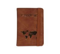 Geavonyg Porte-passeport En Cuir PU À La Mode Protecteur De Carte Crédit Voyage Estampage À Chaud Mariage Pour Amoureux Couple Pour Femmes Et Hommes Passport Holder Men Travel