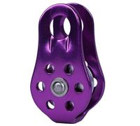 Geavonyg Poulie À Corde en Alliage D'aluminium en Plein Air 20KN Arboriste Grimpeur Unique Fixe Facile À Utiliser Arboriste Grimpeur Poulie Fixe