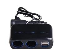 Geavonyg Répartiteur De Puissance Voiture À 2 Trous 3A avec Deux Prises USB pour Un Chargement Efficace Et Sûr des Appareils