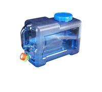 Geavonyg Réservoirs d'eau en Plastique Transparent 5/8/10/12/15l avec Robinet Seau 'extérieur Transporteur De Camping Eau 'extérieur Portable avec Couvercle