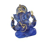 Geavonyg Sculpture De Dieu Hindou Élégante Figurine en Résine Étagère Spirituelle Décoration D'affichage Culturel Statue D'idole en Résine