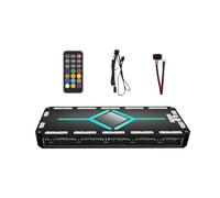 Geavonyg Solution De Refroidissement PC Efficace avec 12 Commandes ARGB Et 10 Ventilateurs Accès À Distance Et Systèmes De Magnétiques Contrôleur ARGB